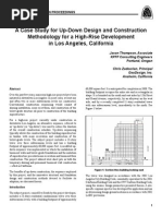 A Case Study For Up-Down Design and Construction Methodology For A High-Rise Development in Los Angeles, California