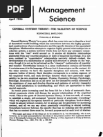General Systems Theory--The Skeleton of Science
