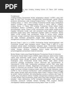 Download Analisis dan Kritisi atas Undang Undang Nomor 25 Tahun 2007 tentang Penanaman Modal by api-19482307 SN23552573 doc pdf