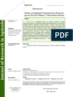 Identification and Evaluation of Antifungal Compounds From Botanicals For The Control of Sugarcane Red Rot Pathogen, Colletotrichum Falcatum