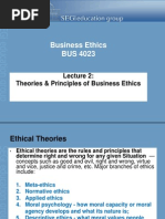 Lecture 2 - Ethical Theories of Business Ethics