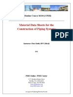Material Data Sheets For Piping M-630