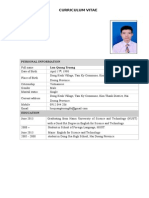 CV English Luu Quang Truong