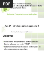 Aula27 - Introducao Ao Enderecamento IP