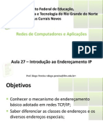 Aula27 - Introducao Ao Enderecamento IP