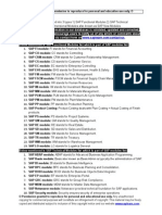 SAP Modules List PDF