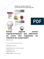 Existe Um Padrão de Cores para Os Capacetes Na Indústria Da Construção Cívil