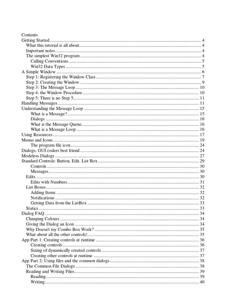 C & C++ Win32 API Programming | PDF