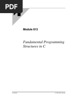 Fundamental Programming Structures in C