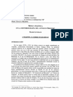 LIVERANI MARIO (1) - Mito y Politica en La Historiografia Del Antiguo Oriente