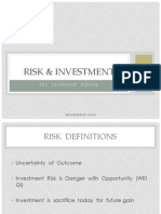 Risk & Investment - Key Learning Points v1.0