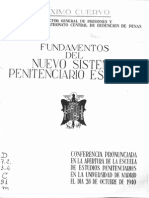 Máximo Cuervo - Fundamentos Del Nuevos Sistema Penitenciario Español, Octubre 1940