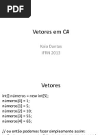 Vetores Em C