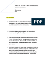 Exercício Betuminosos PDF