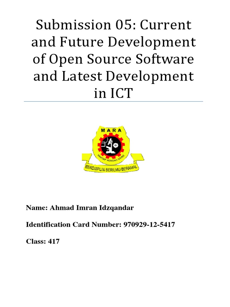 S05 Current and Future Development of Open Source Software and Latest ...