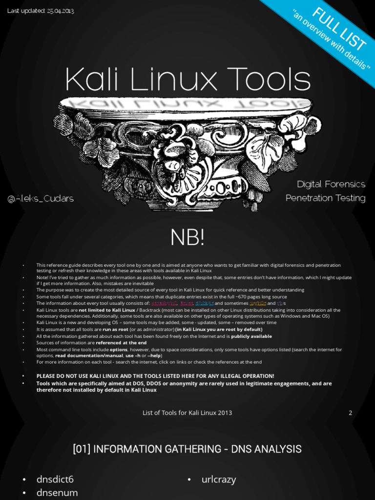 Labs Kali PDF Transmission Control Protocol Firewall
