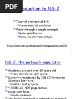 Introduction To NS-2: Tutorial Overview of NS Walk-Through A Simple Example