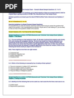 ISTQB Advanced Level Test Analyst Exam - Scenario Based