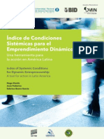 Kantis 2014 Indice de Condiciones Sistémicas para El Emprendimiento Dinámico