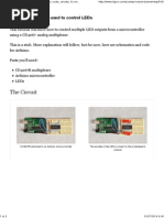 CD4067 Multiplexer Used To Control LEDs Code, Circuits, & Construction