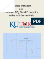 Pipeline Transportation of CO2 & Economics of A Full Field CO2 Flood in Hall-Gurney