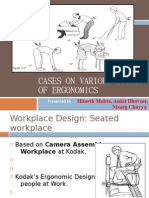 Cases On Various Issues of Ergonomics