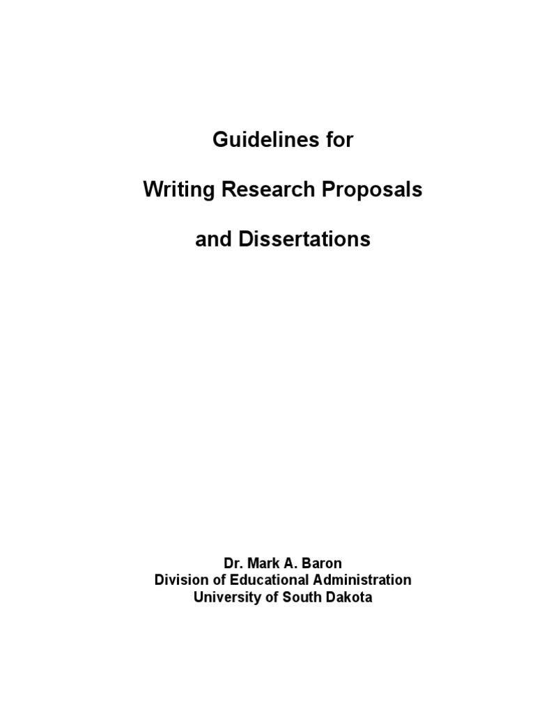 guidelines for writing research proposal pdf