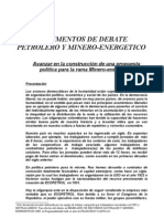 Documentos de Debate Petrolero y Minero-Energetico Seminario 2009