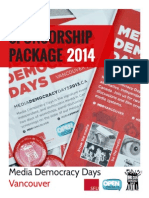MDD Sponsorship Package 2014 