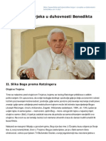 Slika Boga I Ovjeka U Duhovnosti Benedikta XVI 4 Dio