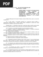 Contrataçao Temporaria Pessoal GV Lei 5211 03