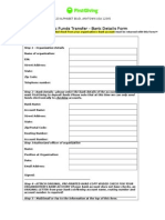 Eft Form Sample