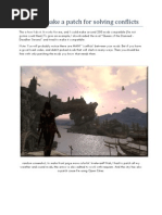 Guide To Make A Patch For Solving Conflicts