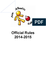 Friends with Benefits Kickball, LLC Official Rules 2014-2015