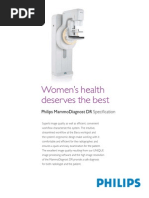 Women'S Health Deserves The Best: Philips Mammodiagnost DR Specifi Cation