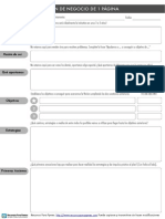 Plan de Negocio 1 Pagina