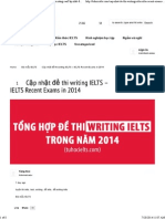 IELTS Writing 2014 Collection
