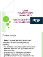 ET601 Power System Protection Fault Current and Mva Calculation Method