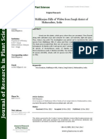 Weed Analysis of Mallikarjun Hills of Walwa From Sangli District Of Maharashtra, India