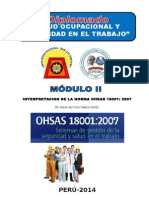 Carátula Módulo II Diplomado Salud Ocupacional y Seguridad en El Trabajo
