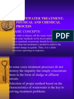 Wastewater Treatment: Physical and Chemical Process: Basic Concepts