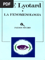 Lyotard - La Fenomenología