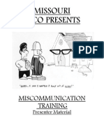 Missouri LTCO Presents Miscommunication Training