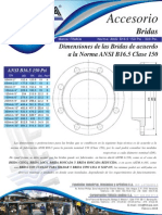 51159617 Dimensiones de Las Bridas de Acuerdo ANSI B16 5 CLASE 150