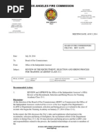Download Review of the Recruitment selection and hiring process for LAFD training academy class 13-1 by Los Angeles Daily News SN235594922 doc pdf