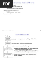 Concurrency Control and Recovery