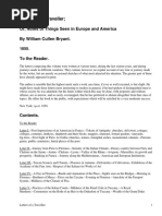 Letters of A TravellerNotes of Things Seen in Europe and America by Bryant, William Cullen, 1794-1878