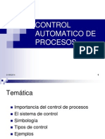 Control Automatico de Procesos Clase 1