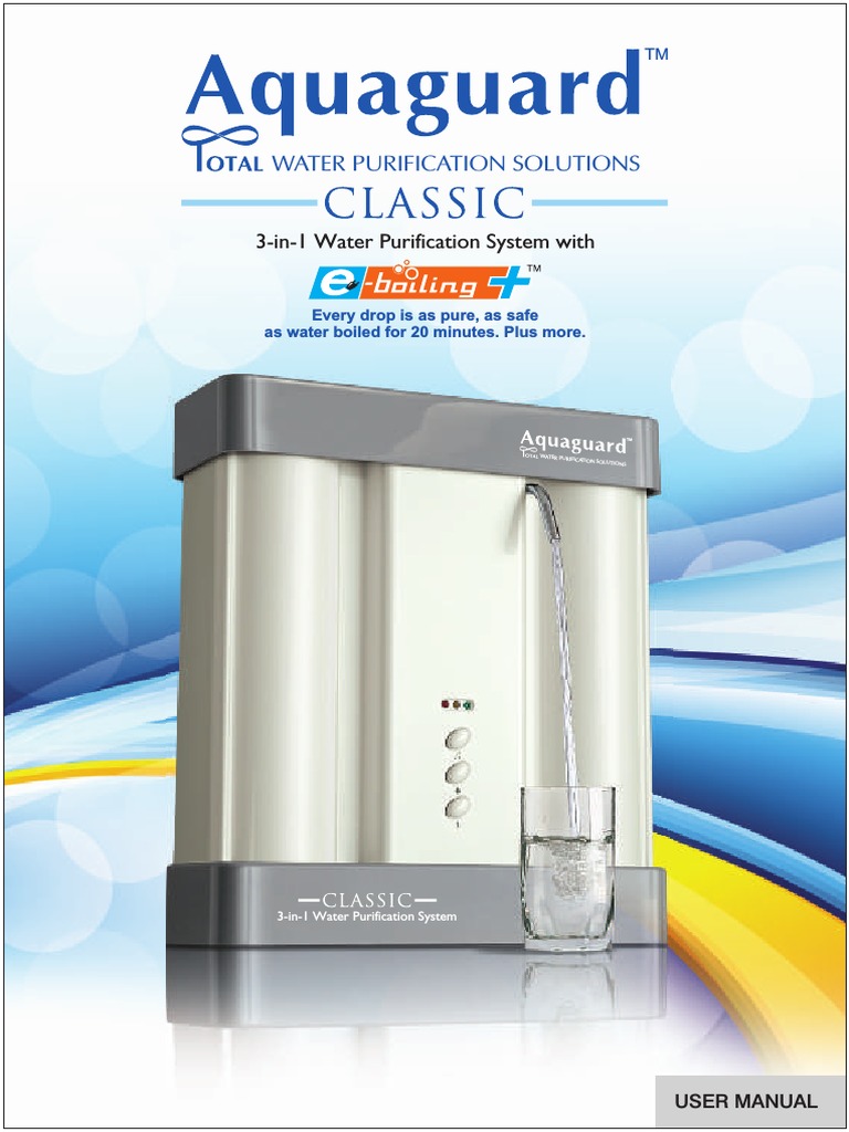 Aquaguard Classic Aquaguard - Classic - UserManualUserManual | PDF