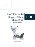 Los 7 Habitos de Los Bloggers Altamente EFECTIVOS